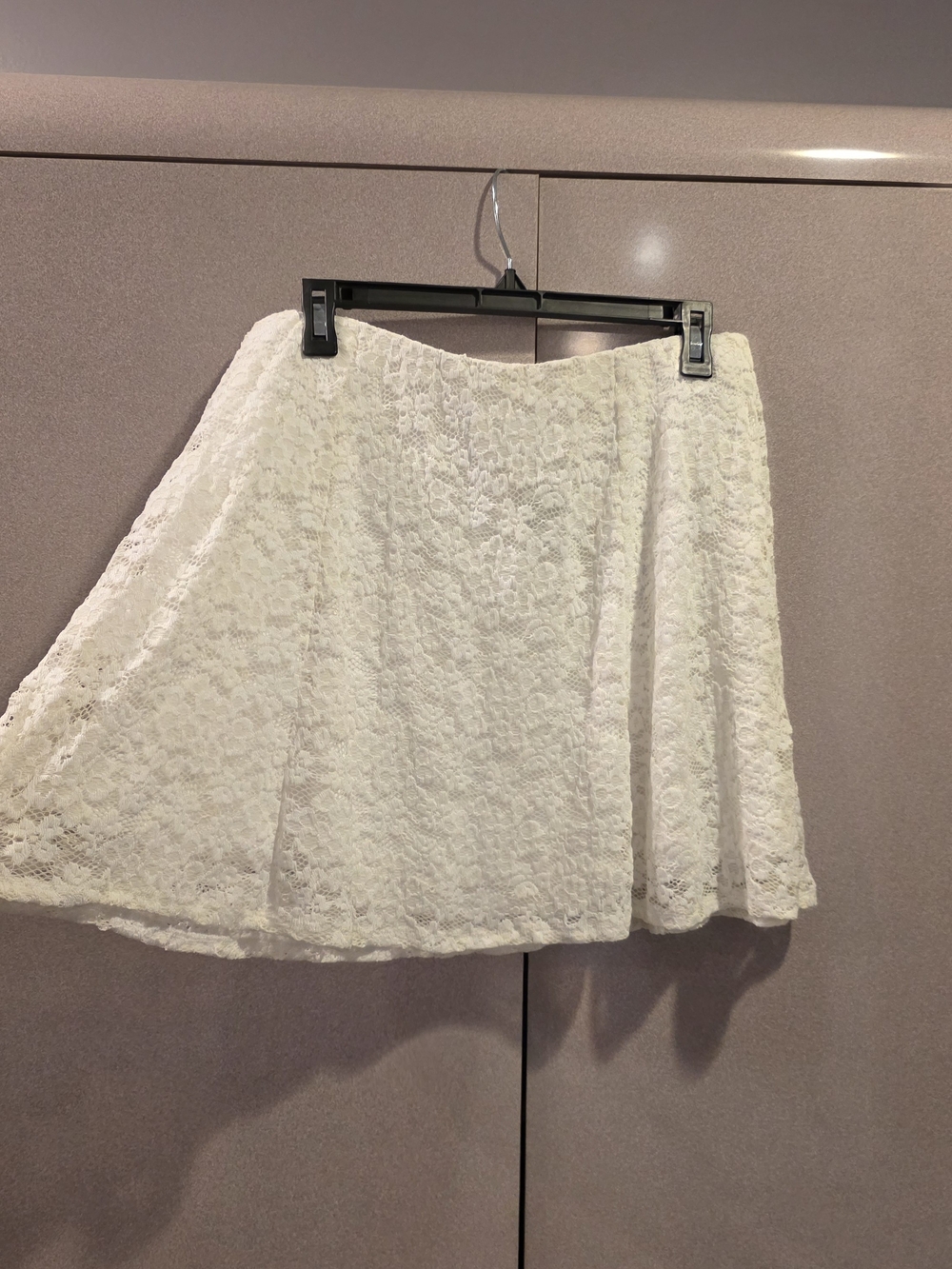 Express White Lace Skirt Size M